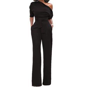 (NWOT) ONLYSHE Off Shoulder High Waist Jumpsuit